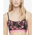 thumbnail image 1 of Calvin Klein Womens One Unlined Rose Print Bralette, 1 of 1