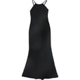 thumbnail image 1 of Calvin Klein Womens Open Back Gown Dress, Black, 6, 1 of 2