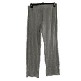 thumbnail image 1 of Calvin Klein Womens Pearl Gray Ribbed Drawstring Track Pants Size M $79 NwoT, 1 of 5