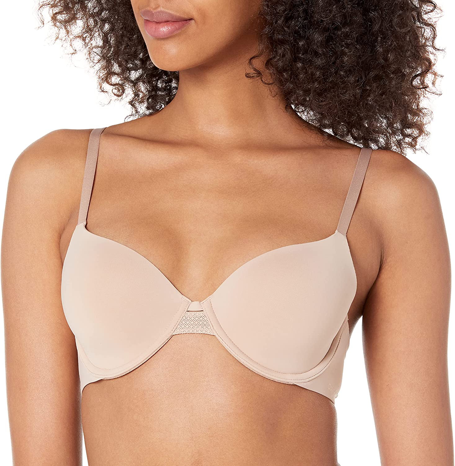 Calvin Klein Womens Perfectly Fit Flex Lightly Lined Perfect Coverage  T-Shirt Bra 34A Cedar