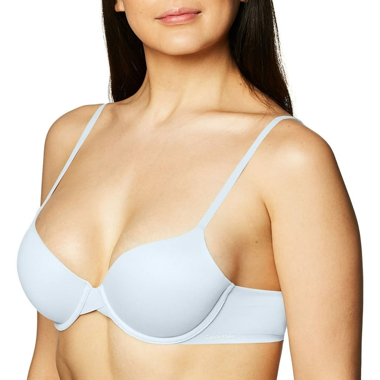 Calvin Klein Womens Perfectly Fit Lightly Lined Memory Touch T-Shirt Bra:  36D/Blue