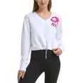 thumbnail image 1 of Calvin Klein Womens Performance Cinched Logo Sweatshirt,Melrose,X-Small, 1 of 1