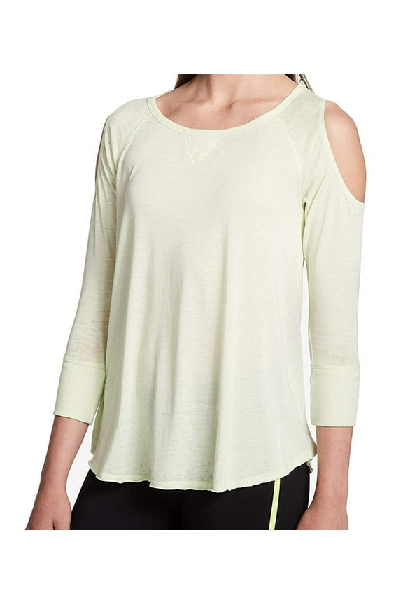 Womens Performance Cold Shoulder Long Sleeve Top