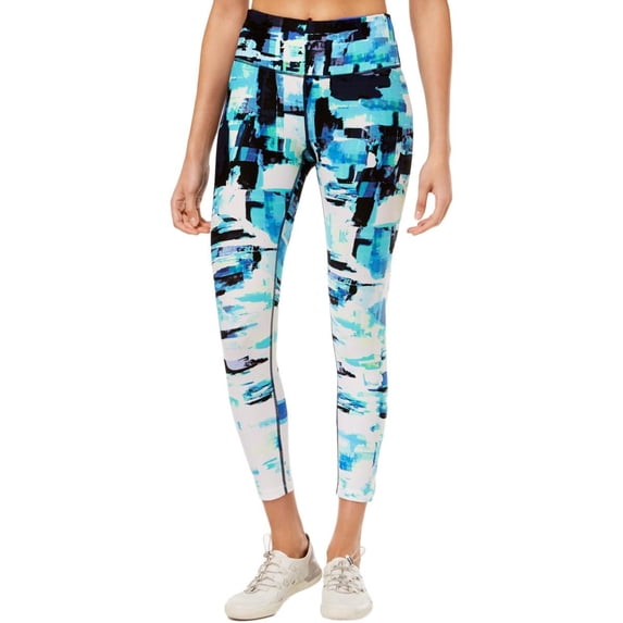 Calvin Klein Womens Performance Collage Print Ankle Leggings;X-Small