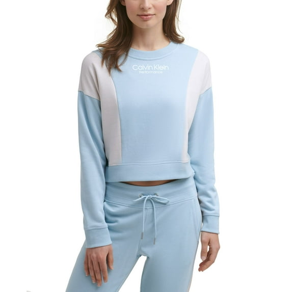 Calvin Klein Womens Performance Colorblocked Sweatshirt