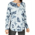thumbnail image 1 of Calvin Klein Womens Performance Comet Tie Dyed Keyhole Top, 1 of 1