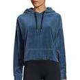 thumbnail image 1 of Calvin Klein Womens Performance Cropped Velour Hoodie;X-Large, 1 of 1