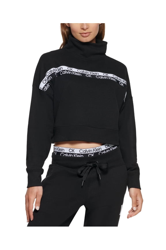 Womens Performance Double-Stripe Logo Pullover