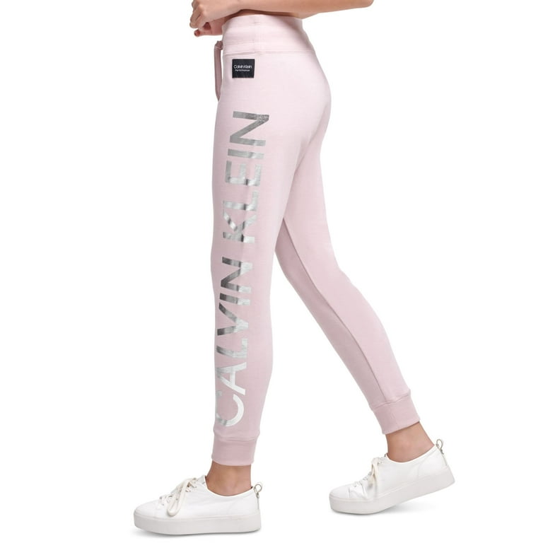 Calvin Klein Womens Performance French Terry Drawstring Joggers