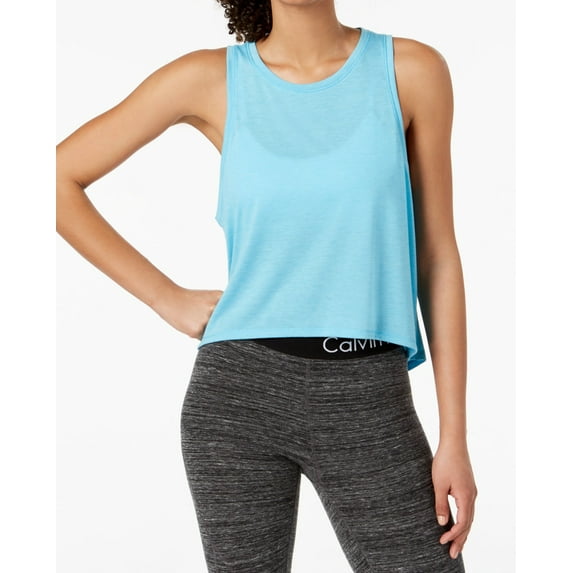 Calvin Klein Womens Performance High Low Hem Tank Top