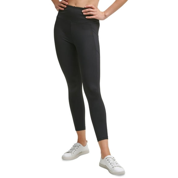 Calvin Klein Womens Performance High-Rise Logo-Back Leggings