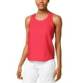 thumbnail image 1 of Calvin Klein Womens Performance Linen Twist Back Tank Top, 1 of 1