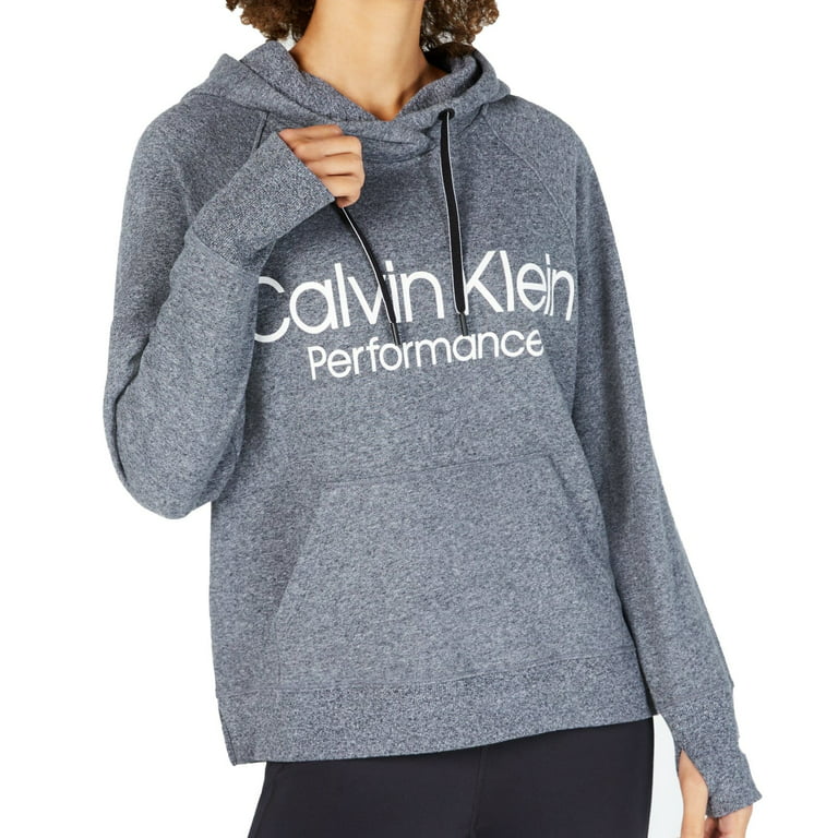 Calvin Klein Performance Logo Fleece Hoodie - Black XS