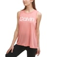 thumbnail image 1 of Calvin Klein Womens Performance Logo Racerback Tank Top, 1 of 1