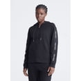 thumbnail image 1 of Calvin Klein Womens Performance Logo Tape Hoodie, Black, Large, 1 of 1