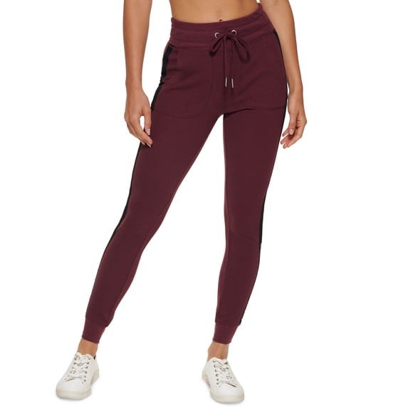 Calvin Klein Womens Performance Logo-Tape Thermal High-Waisted Leggings,X-Small