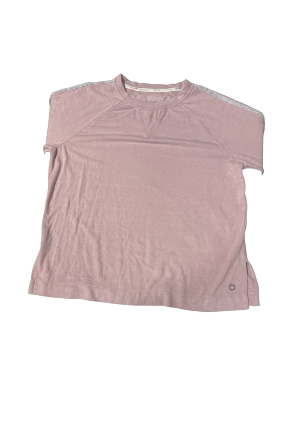 Womens Performance Long Sleeve Pullover Top,Baby Pink,Small