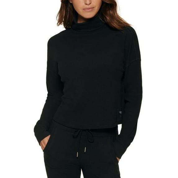 Calvin Klein Womens Performance Long Sleeve Turtleneck Top