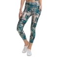 thumbnail image 1 of Calvin Klein Womens Performance Printed High-Waist 7/8 Length Leggings, 1 of 3