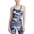 thumbnail image 1 of Calvin Klein Womens Performance Printed Racerback Cropped Tank Top;Large, 1 of 2