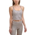 thumbnail image 1 of Calvin Klein Women's Printed Strappy Back Tank Top Brown Size Medium, 1 of 2