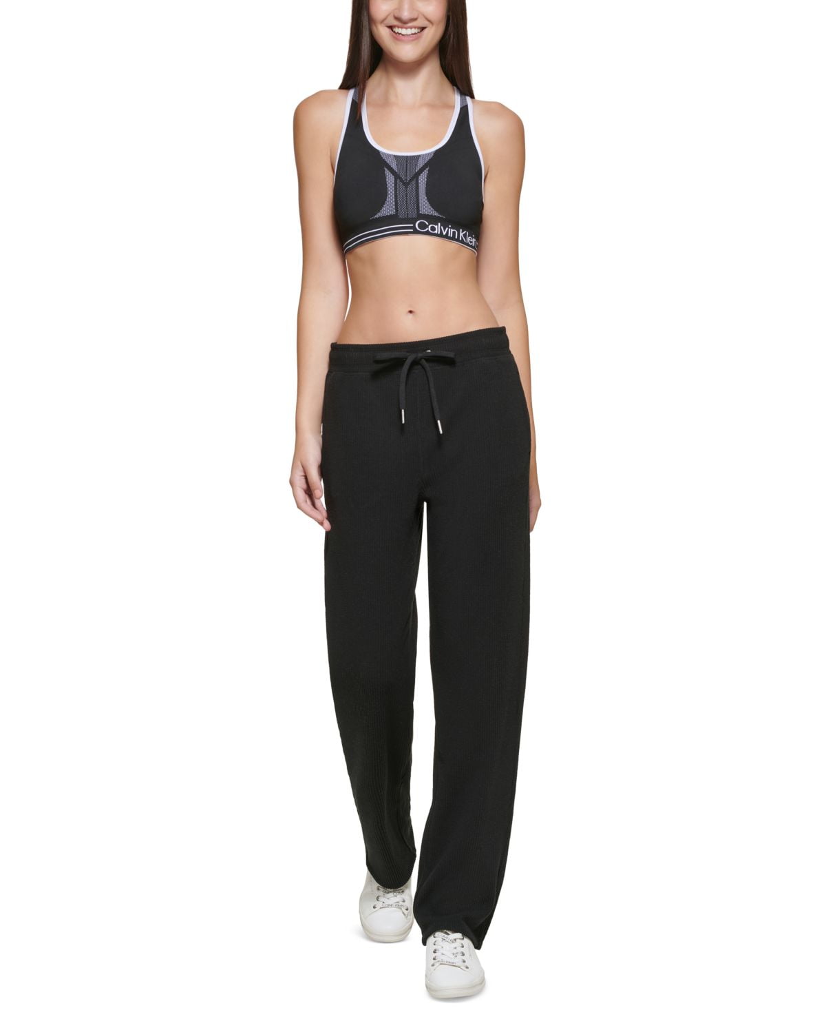 Calvin Klein - contrasting-trim track pants - women - dstore online
