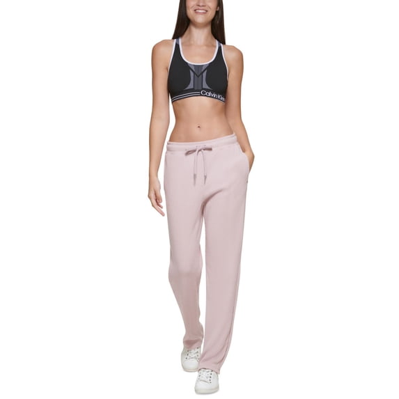 Calvin Klein Womens Performance Ribbed Track Pants