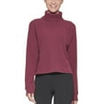thumbnail image 1 of Calvin Klein Womens Performance Ribbed Turtleneck Top purple Size XS MSRP $70, 1 of 2
