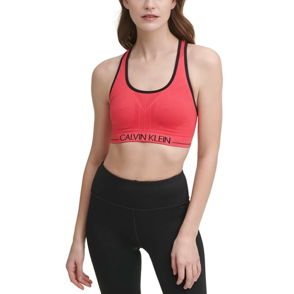 Calvin Klein Womens Performance Seamless Reversible Sports Bra