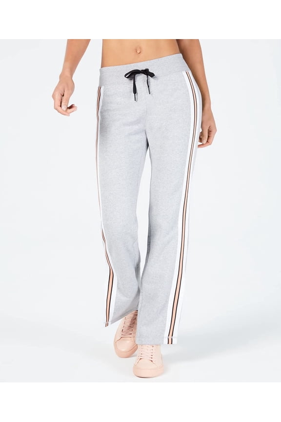 Womens Performance Striped Slit Leg Pants