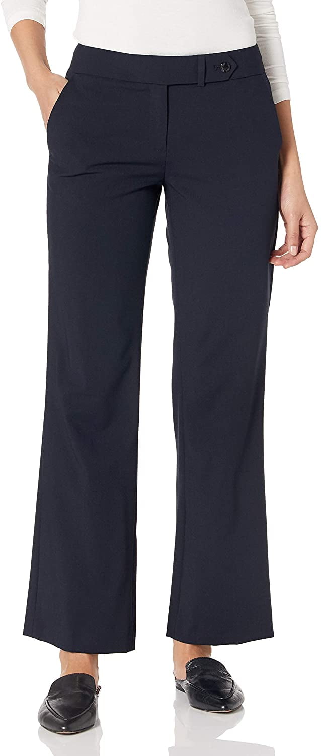 calvin klein women's classic fit dress pants Calvin Klein Classic Fit Taupe Brown Flat Front Washable Dress Pants