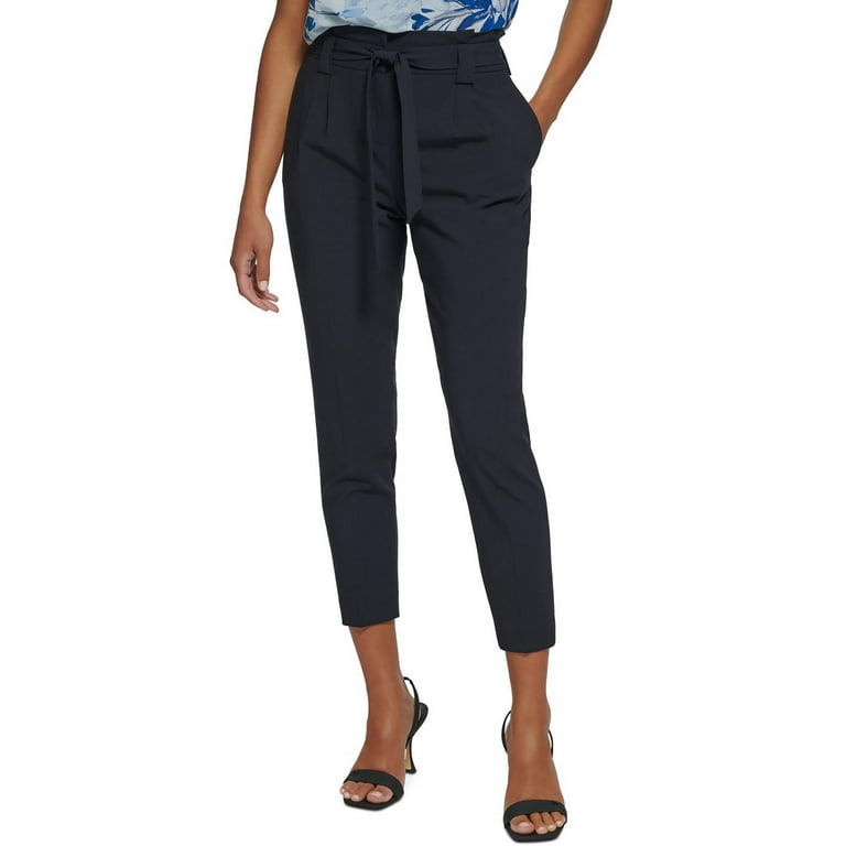 Calvin Klein Womens Petites Stretch Wear To Work Ankle Pants