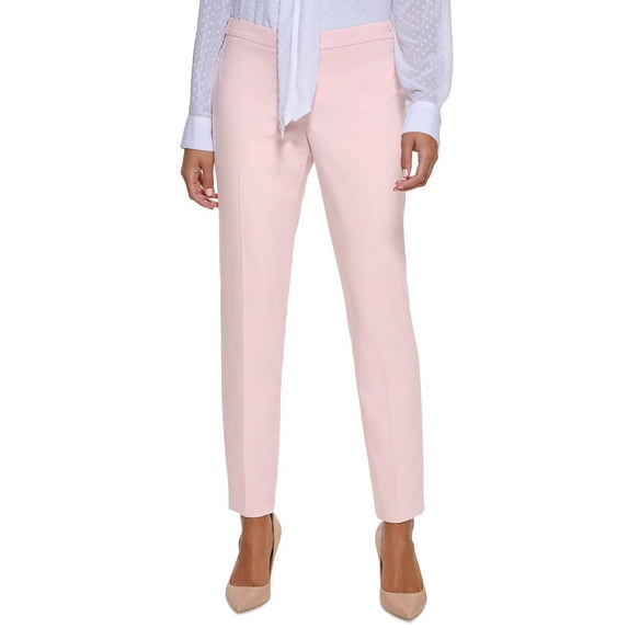 Calvin Klein Womens Petites Tapered Leg Ankle Suit Pants