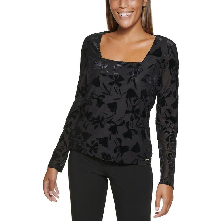 Calvin klein velvet top online