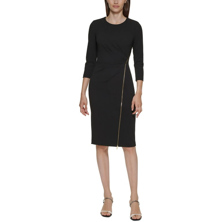 Calvin Klein little black shops dress zipper