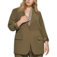 thumbnail image 1 of Calvin Klein Womens Plus Elastic Back Professional One-Button Blazer, 1 of 2