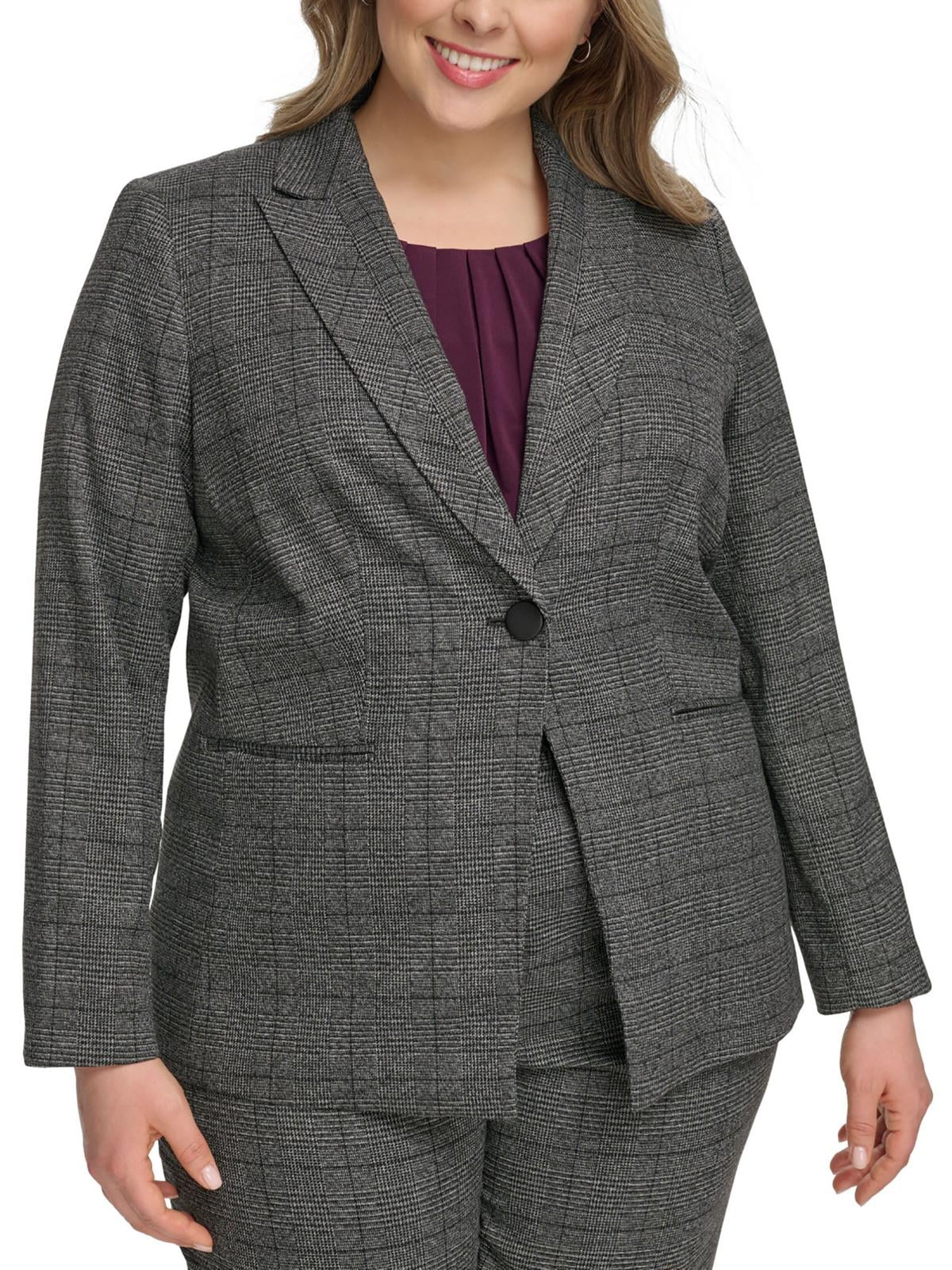 Calvin klein one button women's blazer outlet