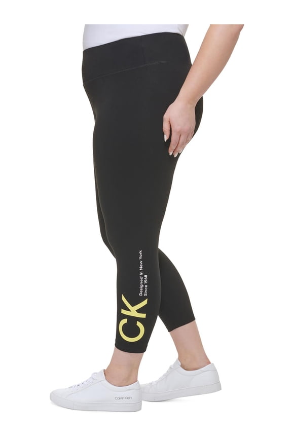 Womens Plus Knit Logo Leggings