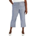thumbnail image 1 of Calvin Klein Womens Plus Knit Office Cropped Pants, 1 of 2