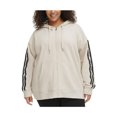 thumbnail image 1 of Calvin Klein Womens Running Logo Tape Hoodie Sweatshirt, Beige, Plus Size, 2X, 1 of 1