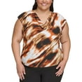 thumbnail image 1 of Calvin Klein Womens Plus Office Casual Pullover Top, 1 of 5