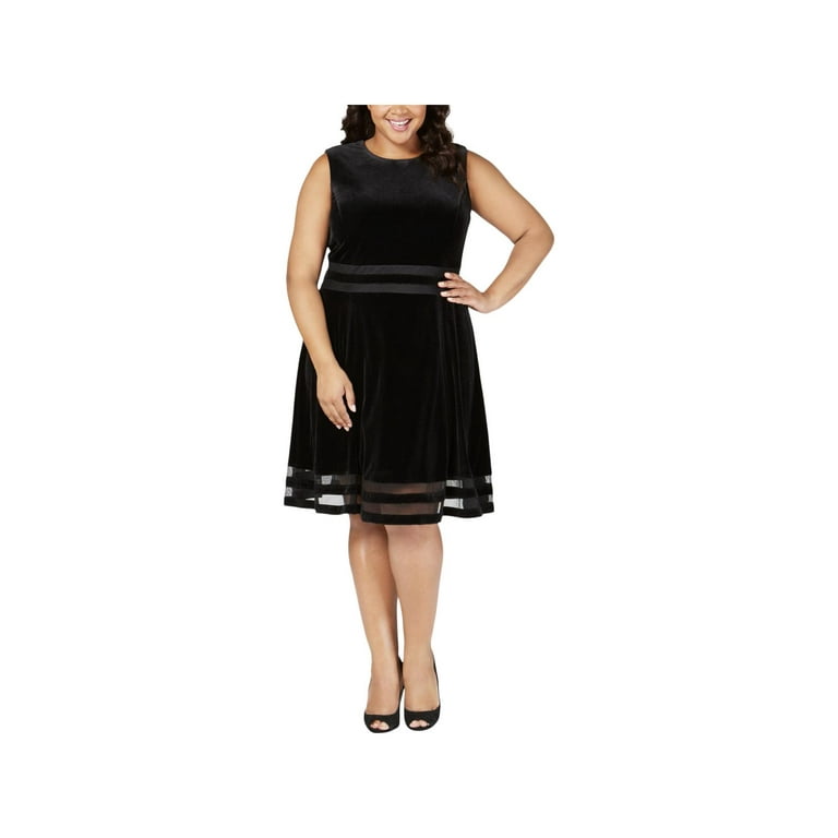 Calvin klein crushed velvet dress sales
