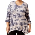 thumbnail image 1 of Calvin Klein Womens Plus Size Tie Dye Active Top;2X, 1 of 2