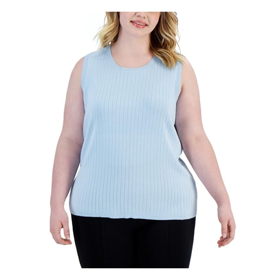 Calvin Klein Womens Plus Sleeveless Cami Tank Top Sweater