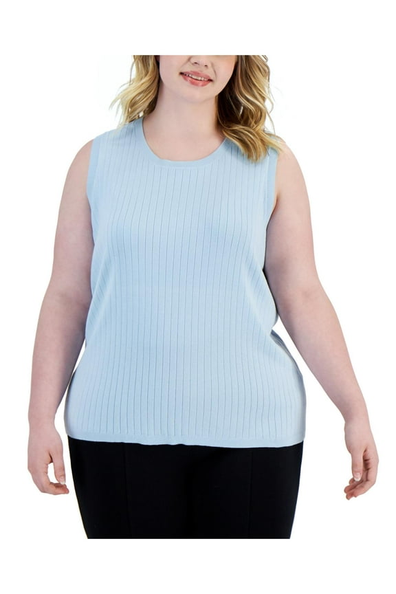 Womens Plus Sleeveless Cami Tank Top Sweater