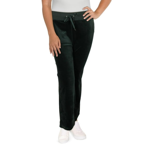 Calvin Klein Womens Plus Stretch Pull On Wide Leg Pants