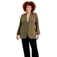 thumbnail image 1 of Calvin Klein Womens Plus Suit Separate Office One-Button Blazer Caper 14W, 1 of 1