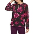 thumbnail image 1 of Calvin Klein Womens Printed Chiffon Blouse, 1 of 1