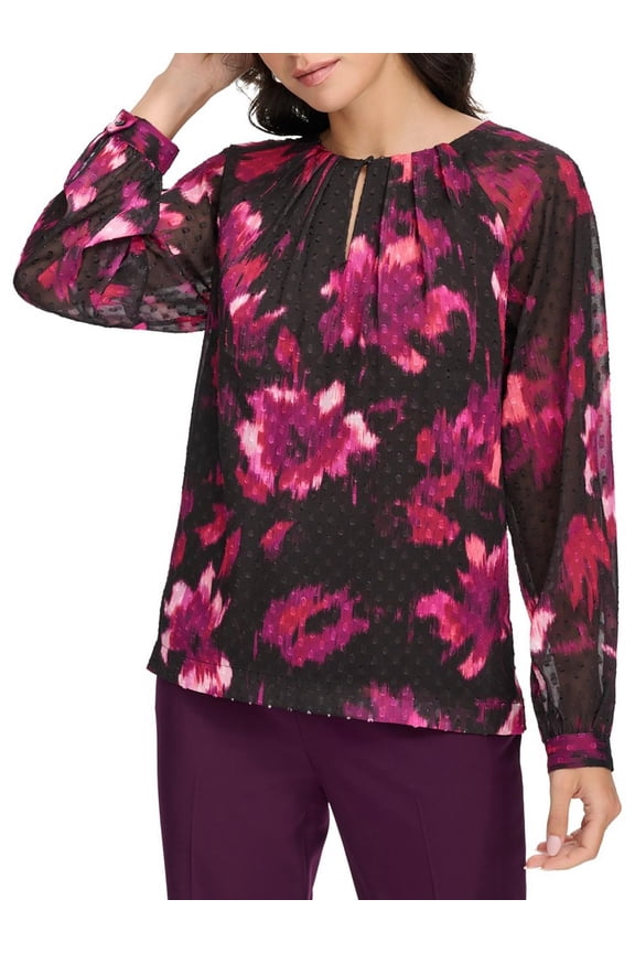 Womens Printed Chiffon Blouse