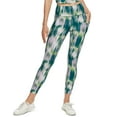 thumbnail image 1 of Calvin Klein Womens Printed High-Waist 7/8 Length Leggings,Digitize Juniper,2XL, 1 of 1